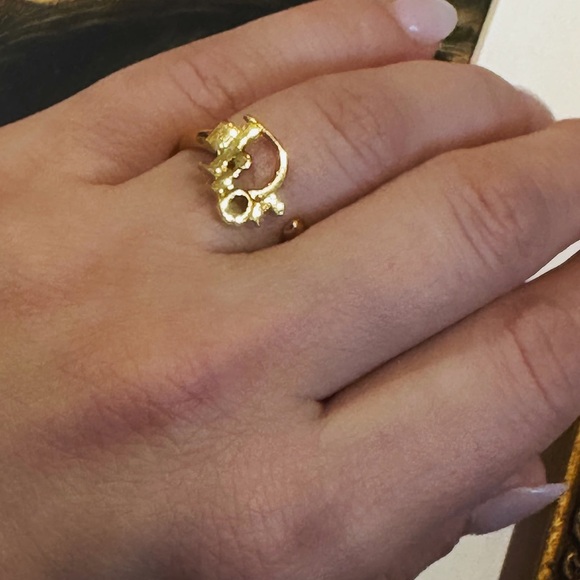 Authentic Christian Dior adjustable size ring - Picture 4 of 6